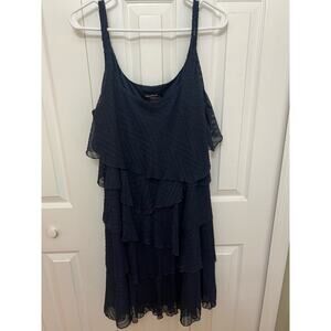 Signature by Robbie Bee Navy Blue Cocktail Dress